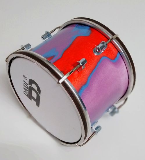 BD-6-2А3 Барабан детский 6" 15х15см, "Космос", палочки, ремень, Мастерская Бехтеревых