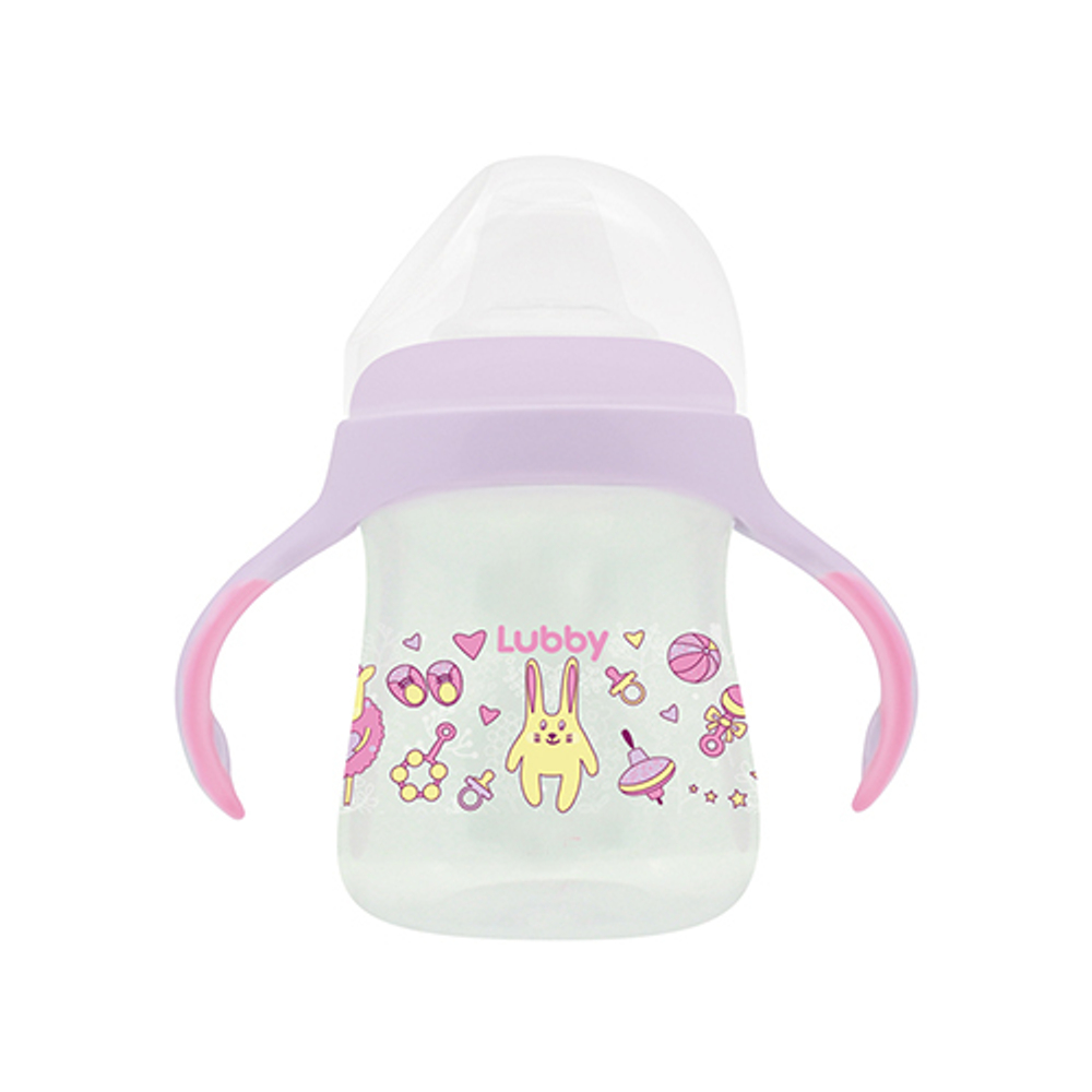 Поильник-непроливайка, с мягк. нос., от 6 мес, 250 мл, PP, сил. арт.20670