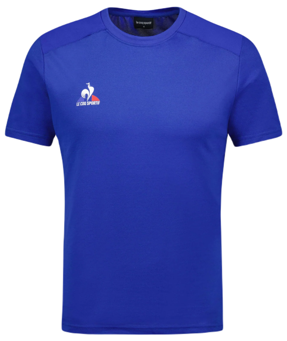 Мужская теннисная футболка Le Coq Sportif Tennis T-Shirt Short Sleeve N°4 - небесный