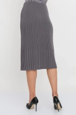 Юбка И 001 дл/серый
