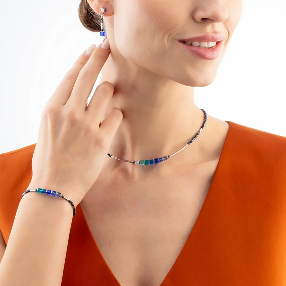 Колье Coeur de Lion Blue 5027/10-0700