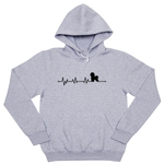 Толстовка "Сердечный ритм - Бишон Фризе"