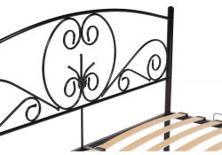 Двуспальная кровать Нерика 180х200 черная