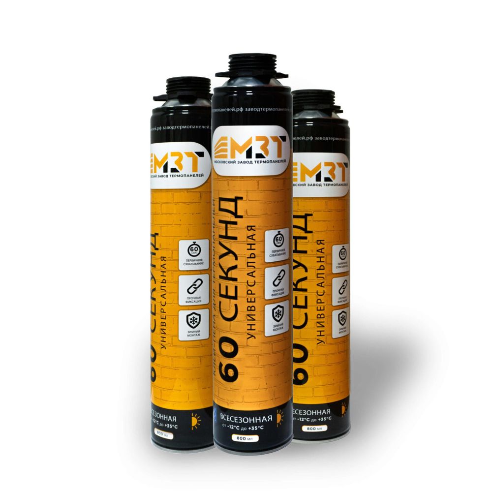 Клей-пена для термопанелей “60 секунд” универсальная, 800 мл