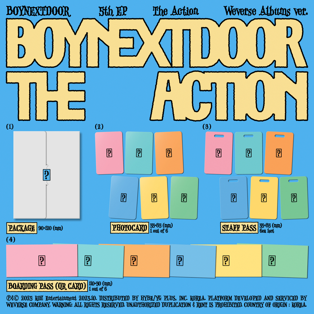 Альбом BOYNEXTDOOR - The Action (Weverse Albums ver.)