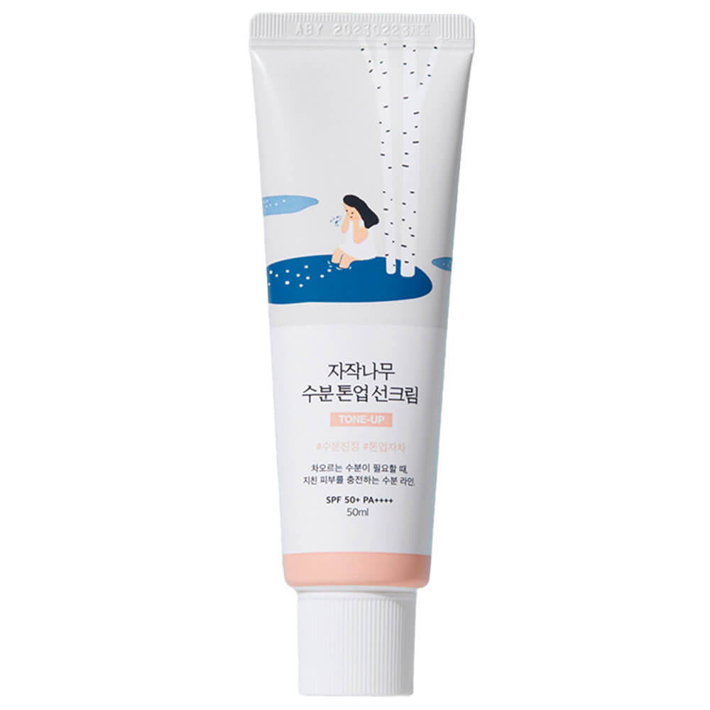 Round lab birch juice moisturizing tone-up sunscreen