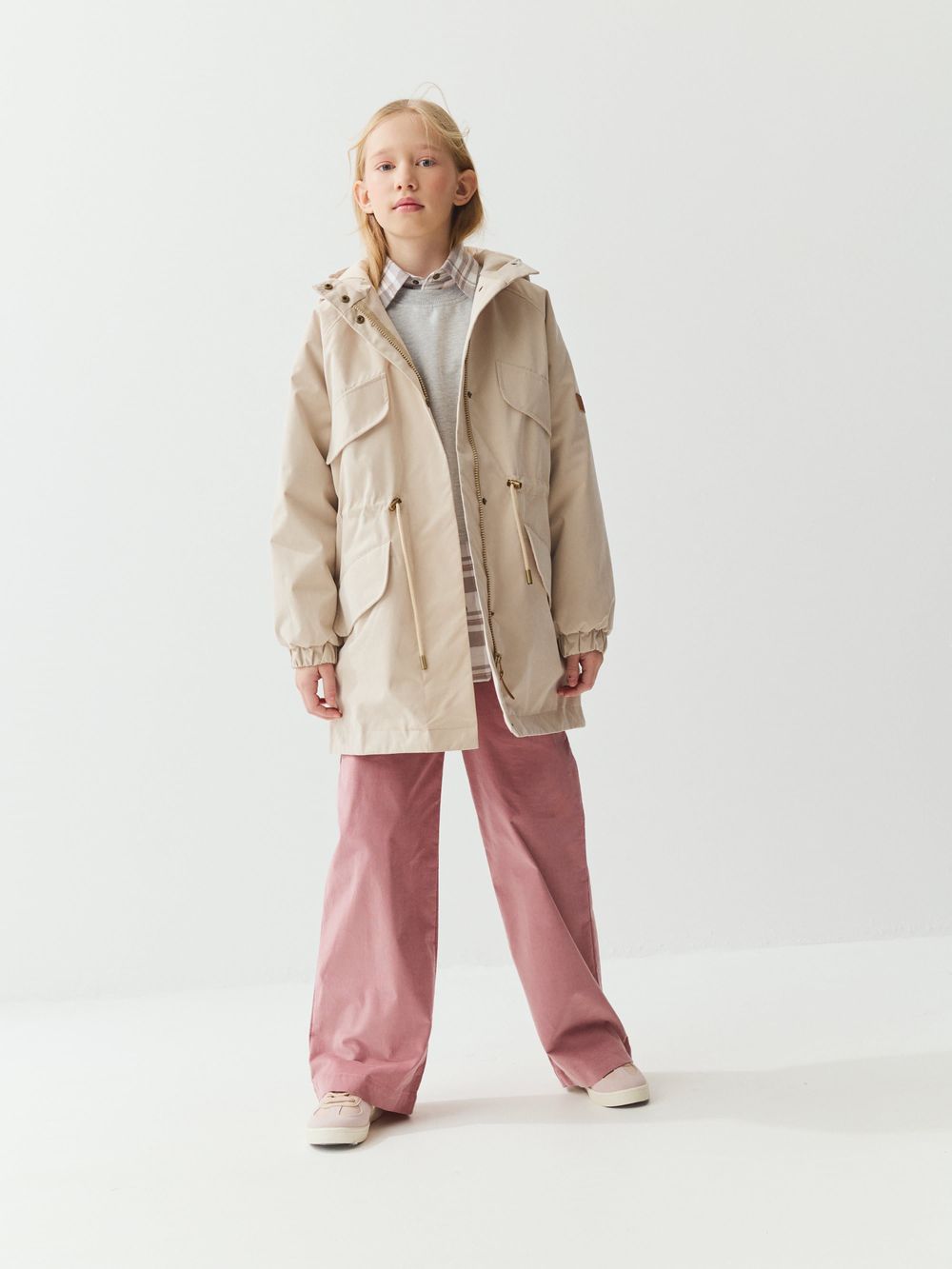 Парка демисезонная "Беж" 7+
