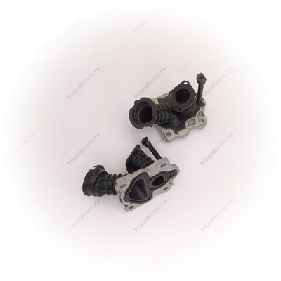 Патрубок карбюратора б/п Husqvarna 445/450 (колено, а: 5440823-01) [Winzor]