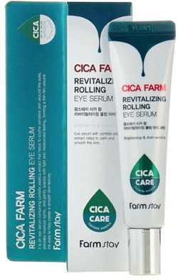 Farmstay Cica farm rolling eye serum Сыворотка для кожи вокруг глаз с центеллой азиатской - 25 мл