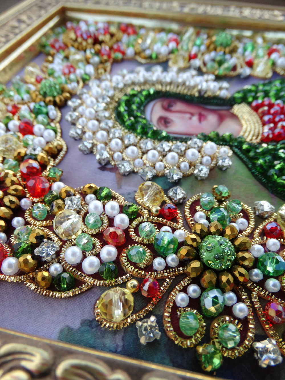 Ии-72 Набор для вышивания хрустальными камнями Святая Зинаида