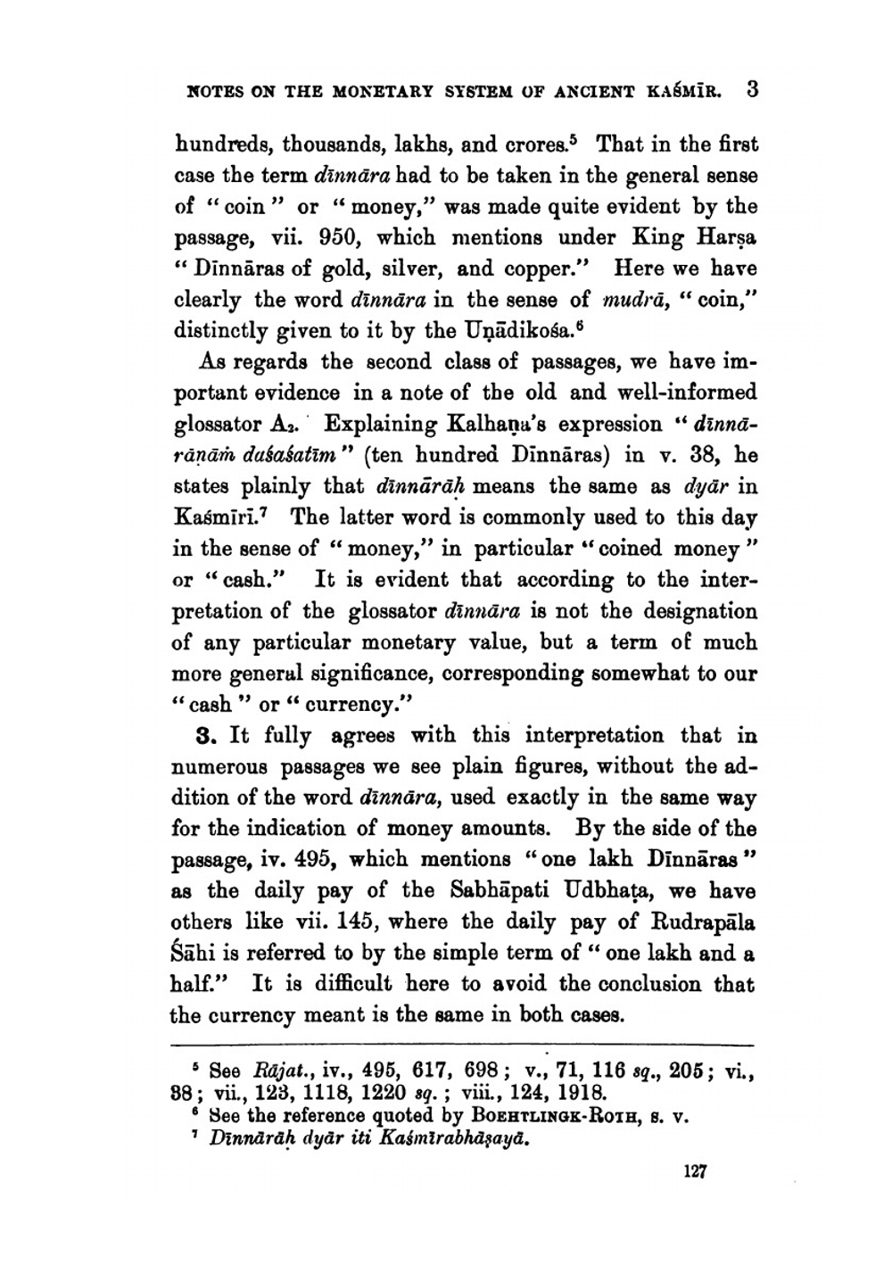 Notes on the Monetary System of Ancient Kaśmir | Marc Aurel Stein