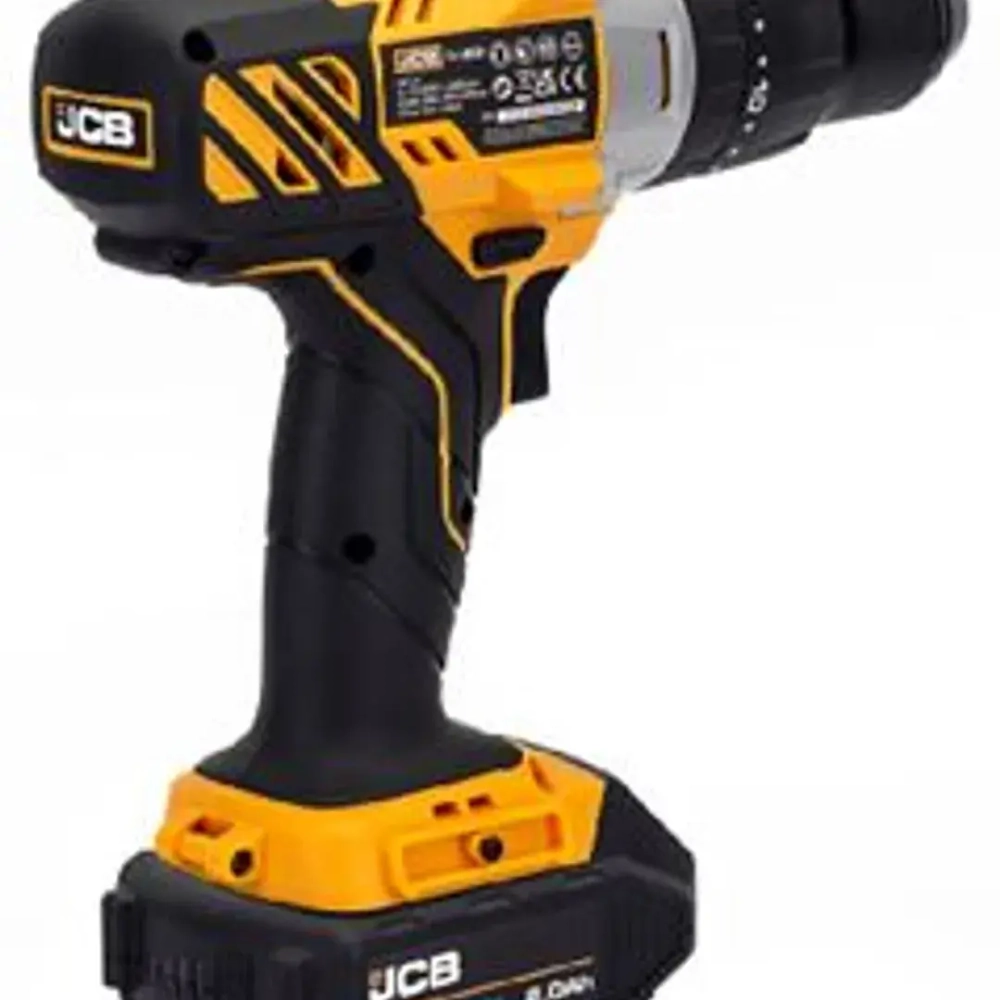 Дрель-шуруповерт аккумуляторная (JCB-18CD-B-E) 18V, max 45Nm в комплекте с зарядным устройством (JCB-18VFC-E) 2.4A и батареей аккум(JCB-20LI-E) 2.0AH JCB JCB-18CD-2XB-E