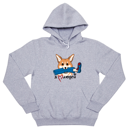 Толстовка "Корги любит людей"