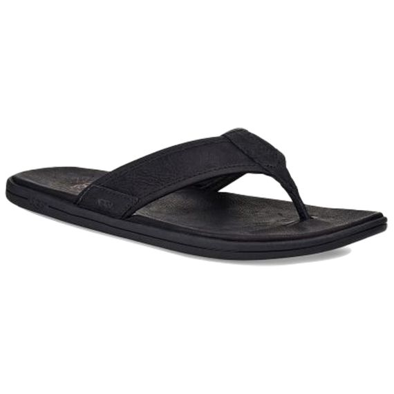 Ugg Seaside Flip Leather 'Black'