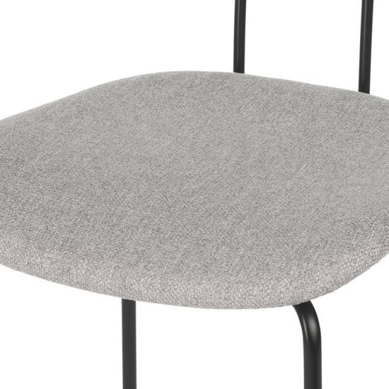 Стул Pedigree металлический каркас, серая ткань