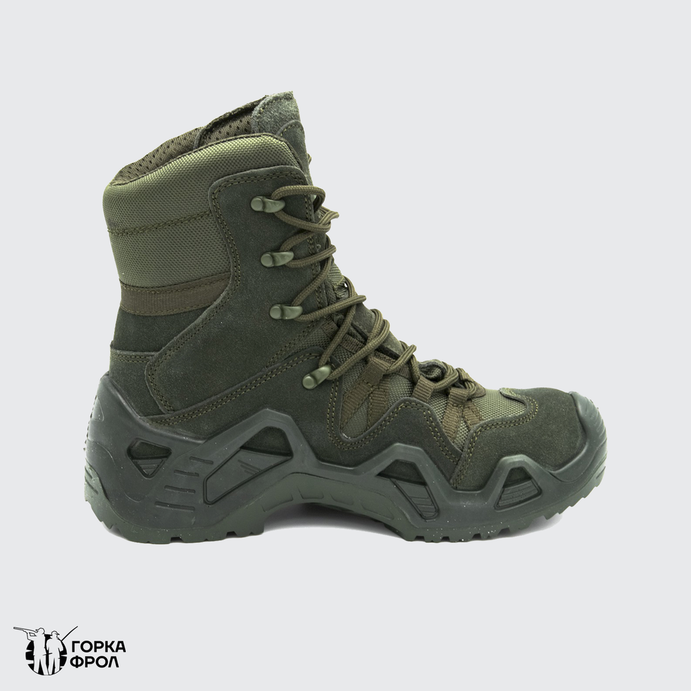 Ботинки Lowa Zephyr GTX Hi TF (реплика) олива, высокий берец