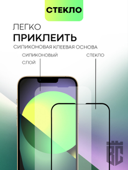 Защитное стекло BROSCORP для Apple iPhone 13 Pro Max оптом (арт. IP13PROMAX-FSP-GLASS-BLACK)