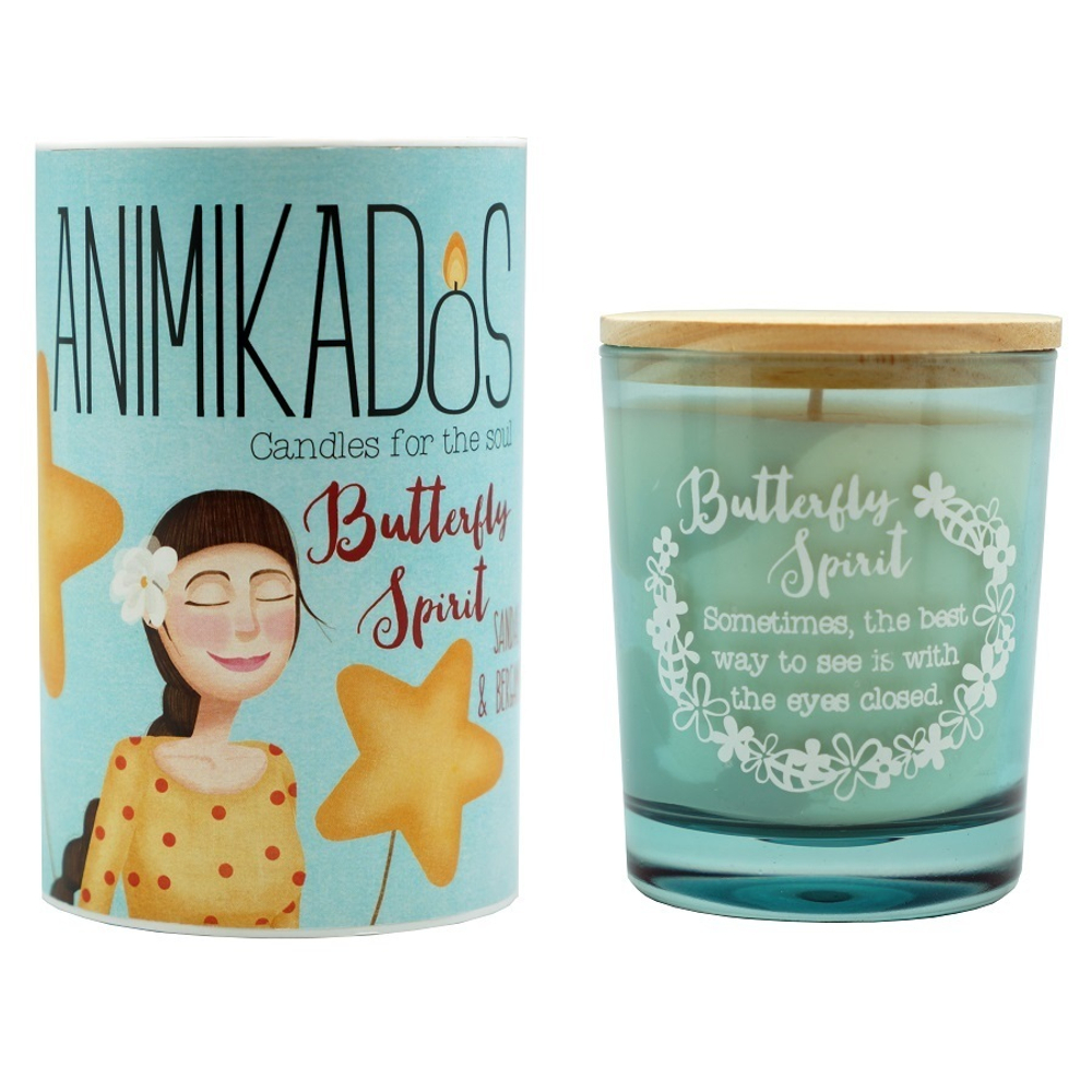 Свеча ароматическая animikados, butterfly spirit, 40 ч