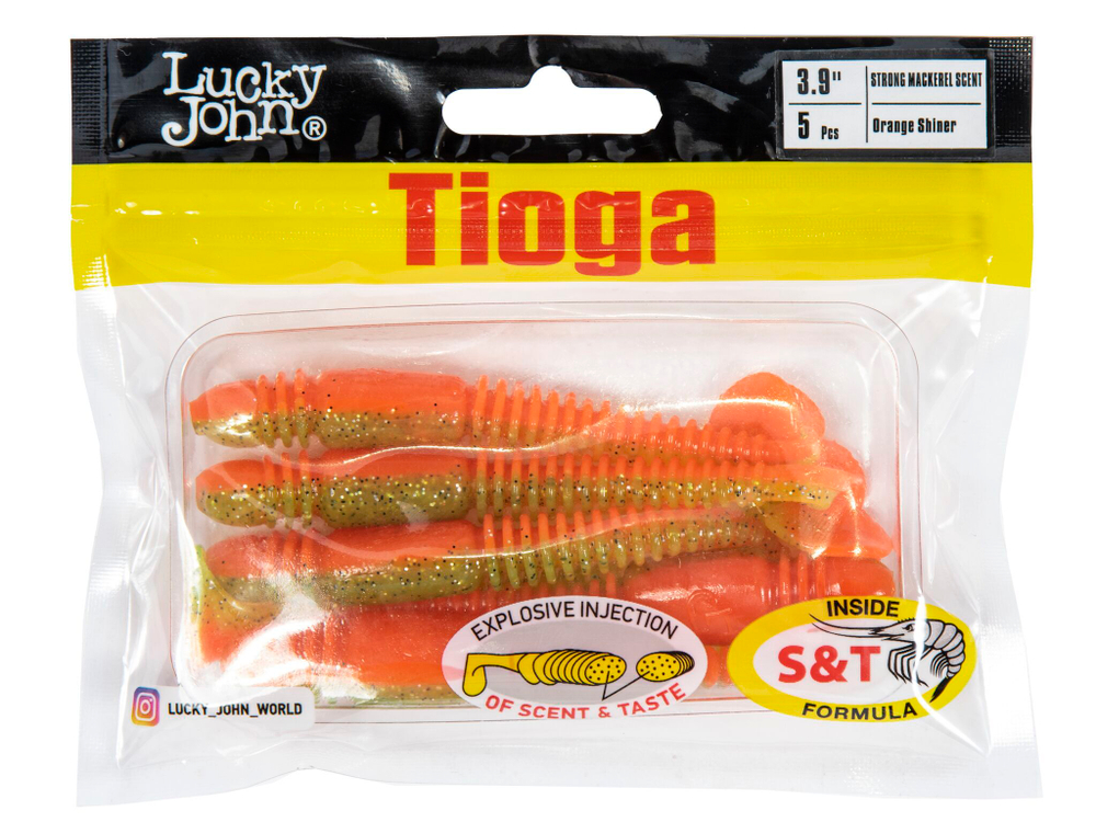 Мягкая съедобная приманка LJ Pro Series Tioga 3.9 in (100 мм), цвет Z12, 5 шт