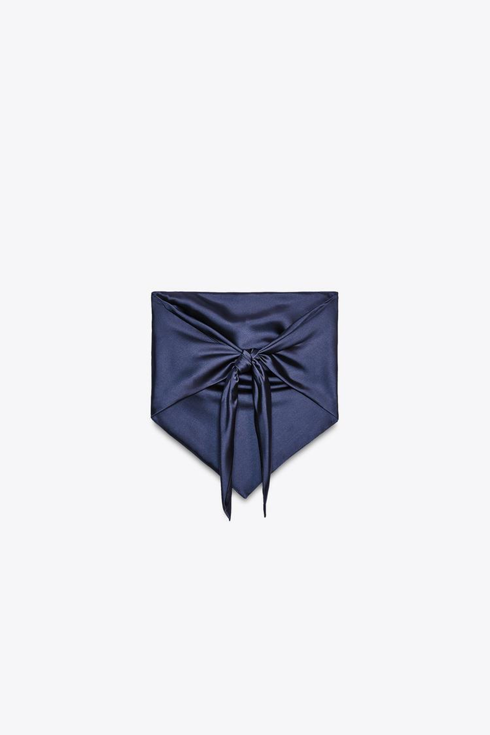 ZARA АТЛАСНЫЙ ТОП, ЦВЕТ НОЧНОГО НЕБА