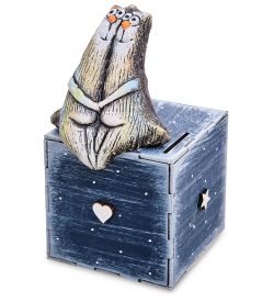 КоКо Шамель KK-720 Копилка «Коты парочка» шамот