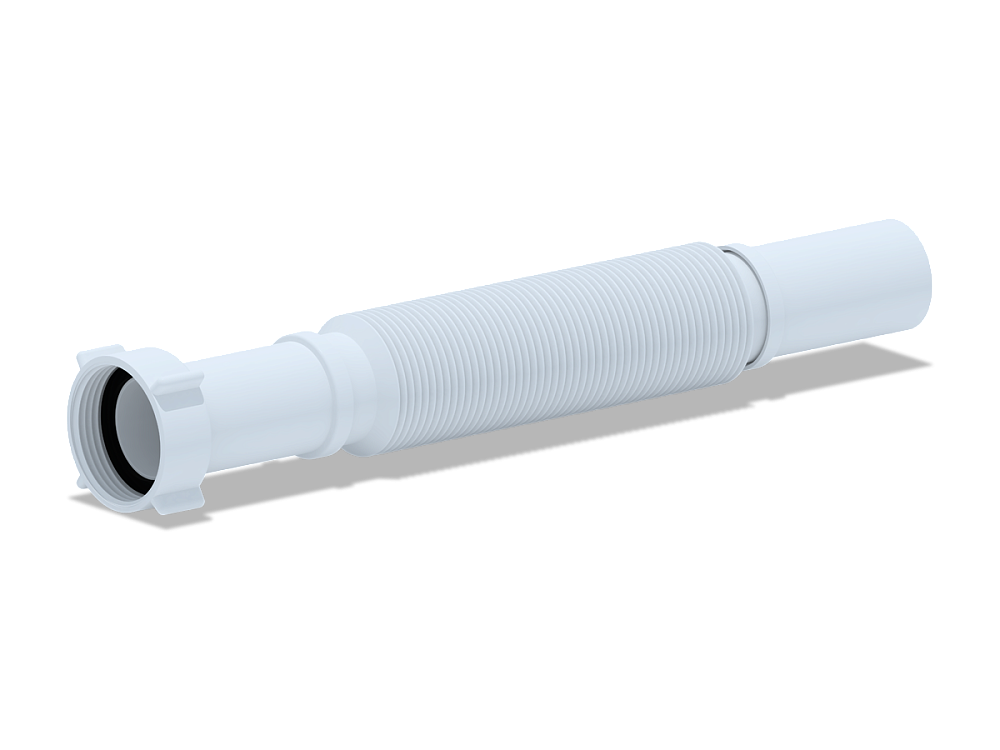 Труба гибкая "АНИ" K203 с гайкой 1 1/4 дюйма 32х320-730 мм
