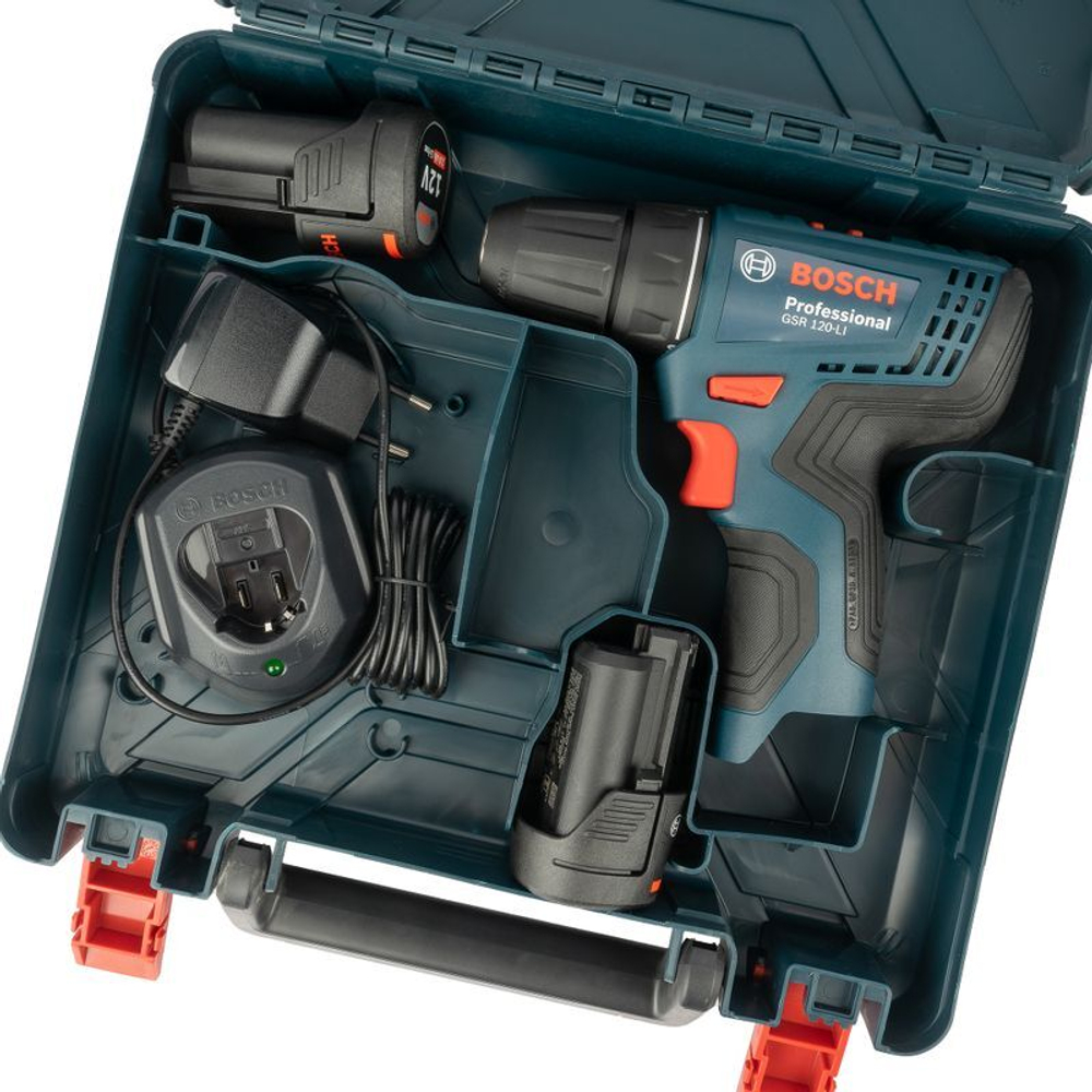 Дрель-шуруповерт Bosch GSR 120-LI 12В 2х2 Ач
