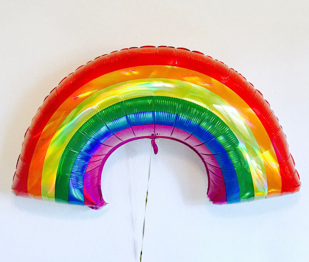 Фольгированный шар-фигура «Радуга», перламутр, 86 см
