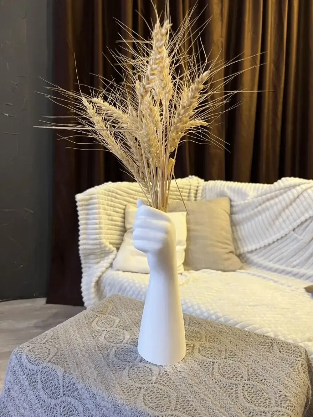 Кашпо для дома цветов Рука ваза горшок декор  статуэтка