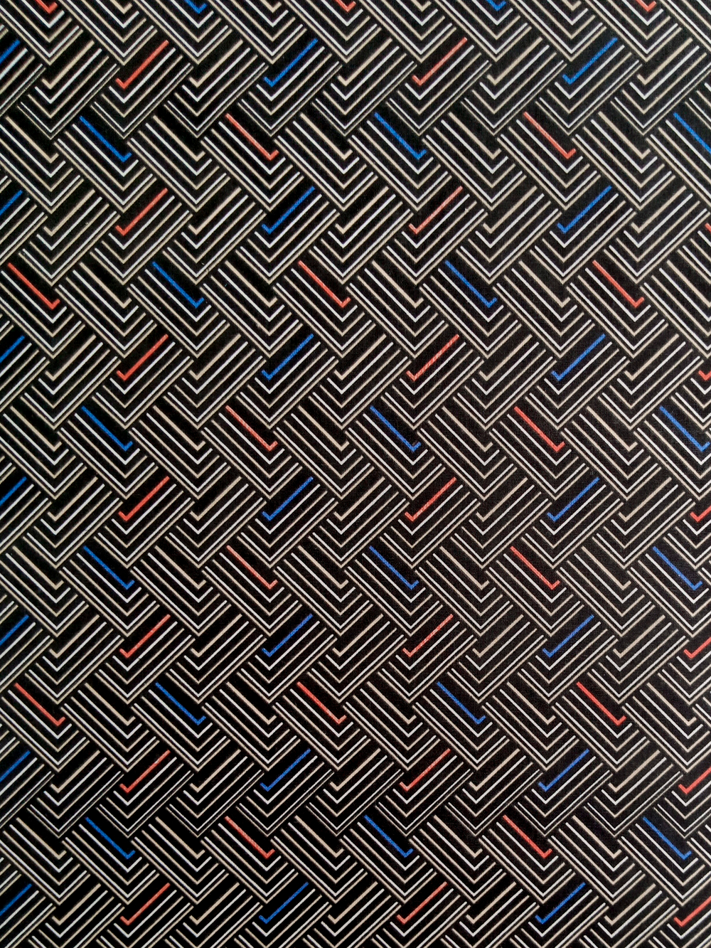 Ткань бязь плательная, рис. "Зигзаг", ширина 150 см, арт. 2062