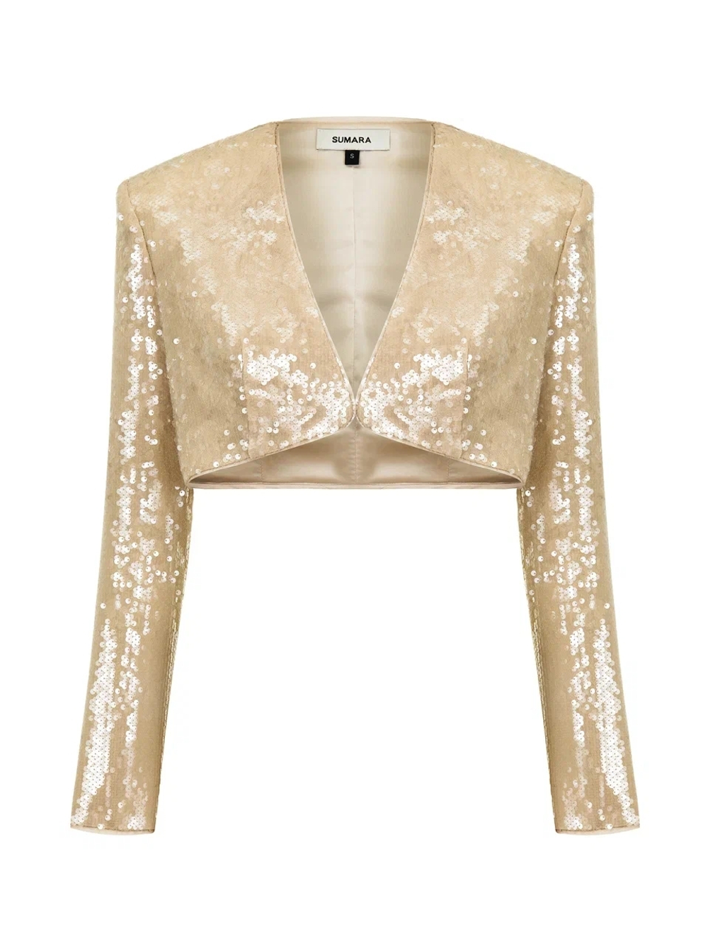 Жакет короткий пайетки