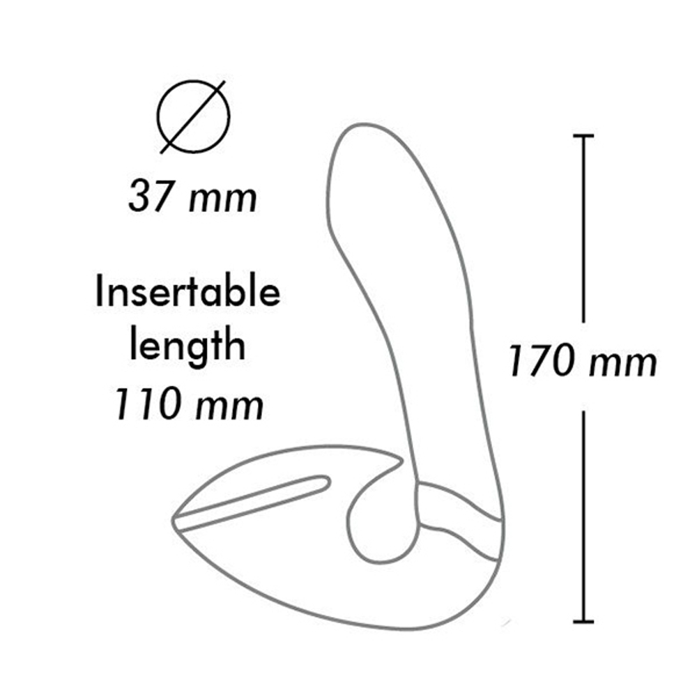 Черный вибростимулятор 17см Shunga SOYO SH-SOYO-404
