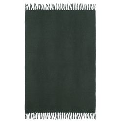 Плед мохеровый хвойно-зеленого цвета из коллекции Essential, 130х180 см