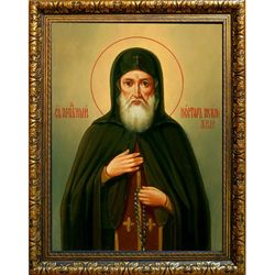 Нестор Печерский, Некнижный преподобный. Икона на холсте.