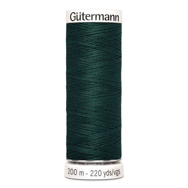 Нитки универсальные Gutermann Sew-all 100 (200 метров), 5 кат. | 018 темный малахит