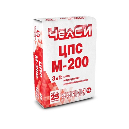 Песчано-цементная смесь ЦПС-200 (25кг) ЧЕЛСИ