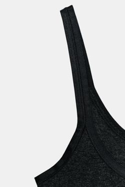 ZARA МАЙКА В РУБЧИК, СВИНЦОВЫЙ