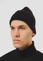 Купить Шапка В Крупный Рубчик FOS Черная Шапка В Крупный Рубчик FOS Черная