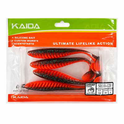 Набор силиконов KAIDA SH10-120 12см 4шт COL009 №85