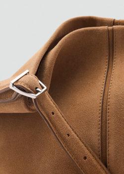 Кожаная сумка-ведро