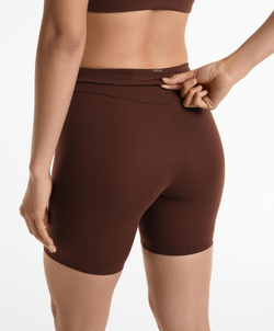 OYSHO Легинсы-велосипедки Comfortlux с высокой посадкой длиной 20 см,шоколадный