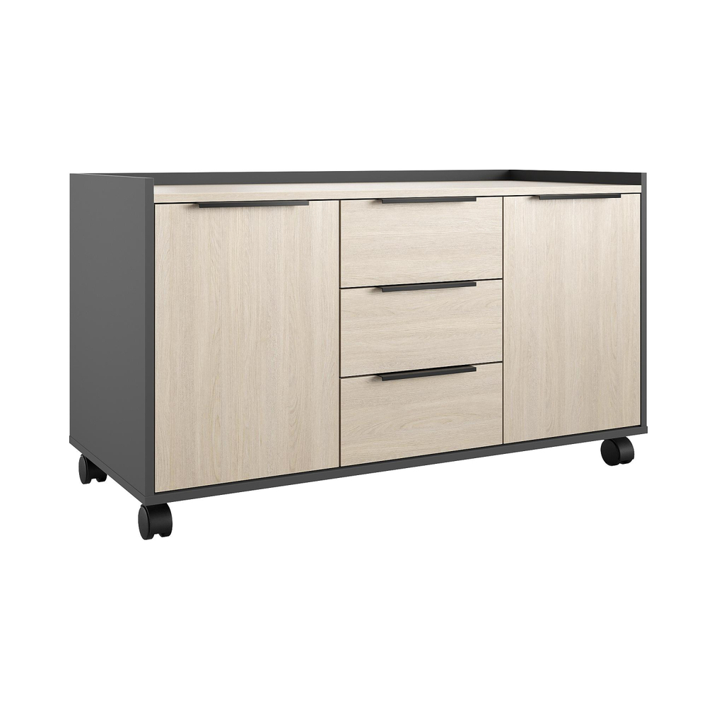 Тумба выкатн. К-Loft Director 241T006 1170x500x635 дуб скандин/графит