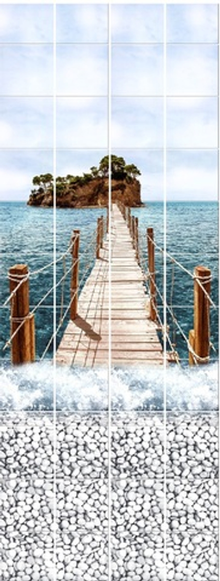 Панель ПВХ Discovery Черноморский пирс 07-004 (00510) (панно из 4 шт.)