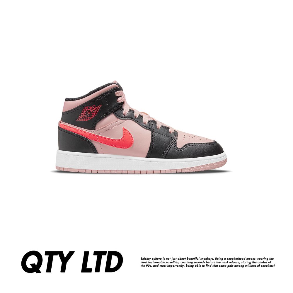 Кроссовки Jordan 1 Mid GS &quot;&#39;Black Pink Crimson&quot;