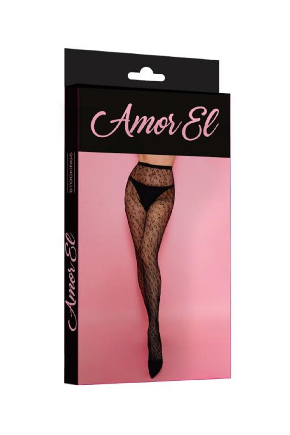 Колготки с леопардовым рисунком Amor EL черный S/L