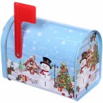 Банка жестяная «Сказочный Снеговик» 13*7,5*9,5см