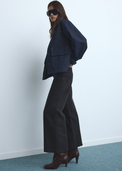 Джинсы-кюлоты Catherin с высокой талией