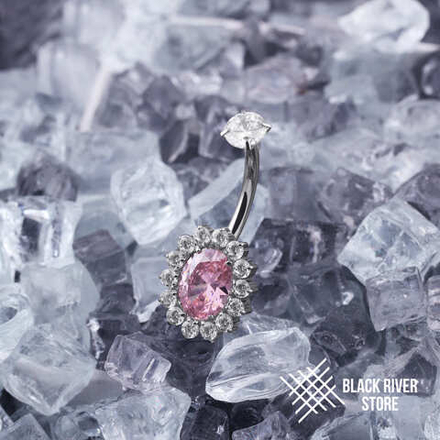 Банан Jasmine Oval Pink & Crystal