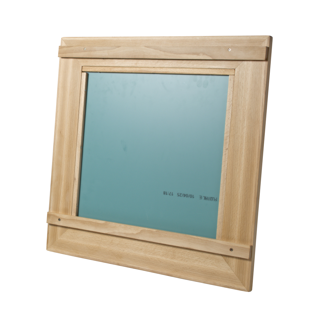 Зеркало большое настенное из бука