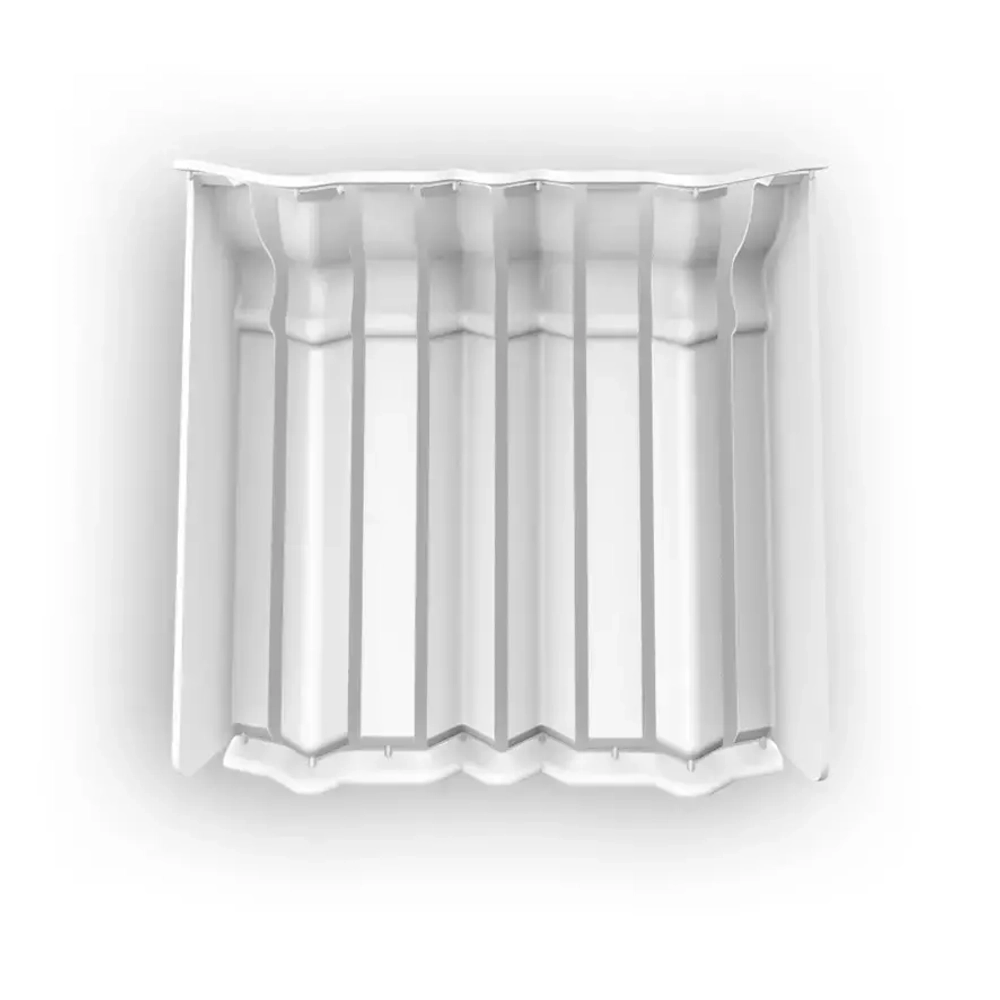 Накладки для плинтуса Идеал Дюра напольный фигурный 80мм 001 Белый (2 набора из 8 элементов) во флоупаке